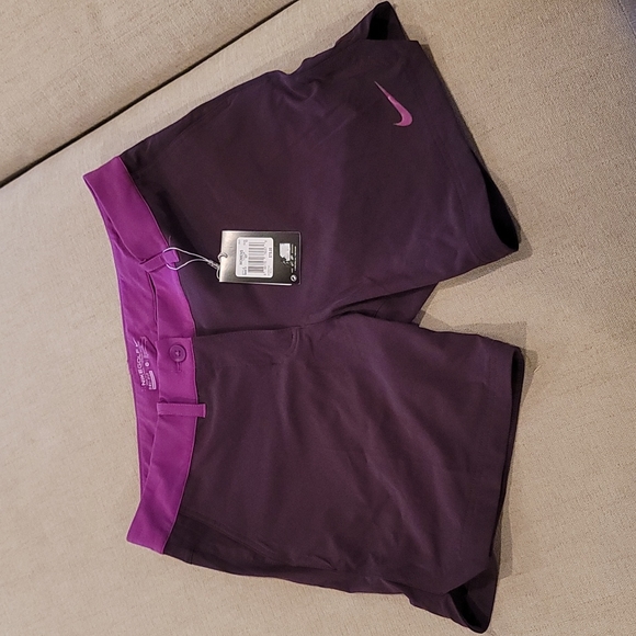 Nike DriFit Golf Shorts Purple Size 10 NWT - Picture 1 of 2